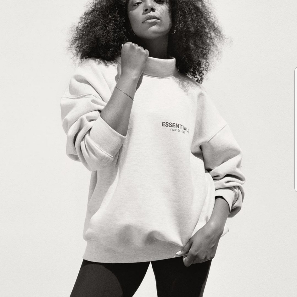 💙NWT ESSENTIALS fear of God cream mockneck